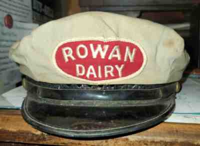 Ultra-Rare vintage Rowan Dairy Delivery Driver Hat Salisbury North Carolina