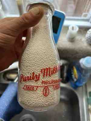 philipsburg pa purity milk bottle