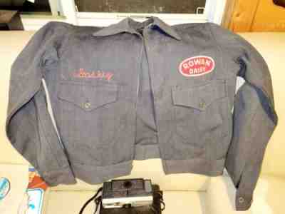 Ultra-Rare vintage Rowan Dairy Delivery Driver Jacket Salisbury North Carolina