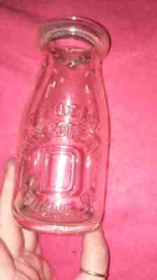 Vintage Renova (renovo) PA Milk Bottle Half Pint Penns cove farm dairy