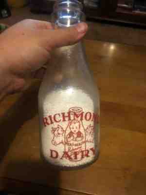 Richmond Dairy Virginia quart milk bottle war bonds