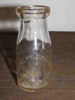 VINTAGE LONE PINE FARMS HANOVER NJ HALF PINT MILK BOTTLE