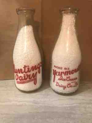 vintage Nova Scotia Milk bottle quarts