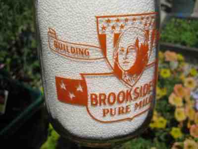 TRPQ milk bottle, Brookside Building Americans George Washington Louisville Ohio