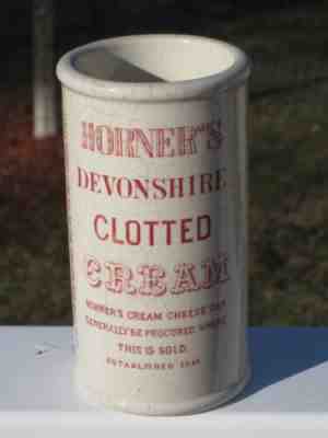 1910 - Antique Horners Devonshire Clotted Cream Pot - Cream Cheese