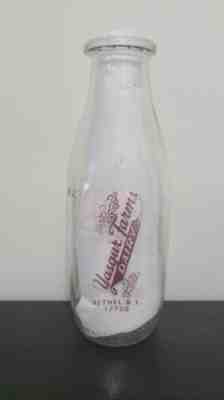 Genuine 1969 Woodstock Music Festival YASGUR FARMS DAIRY Milk Bottle - RARE!