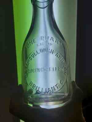 J. C. McCullough And Son Dairy Milk Bottle Brilliant, Ohio