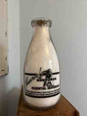 WWII SRPQ Milk Bottle - Indianapolis MBS