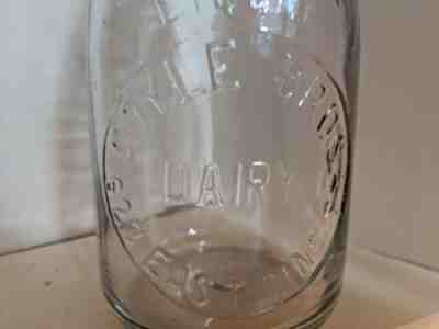 1Qt Coyle Brothers Dairy Milk Bottle, Mahanoy City PA