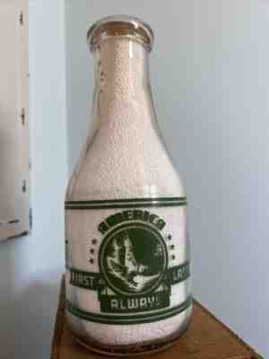 TRPQ Patriotic Milk Bottle - Oakhurst Dairy - Portland Maine - ME