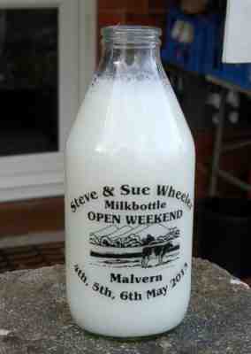 milk bottle : very rare limited edition Malvern Open Day ( dairy )