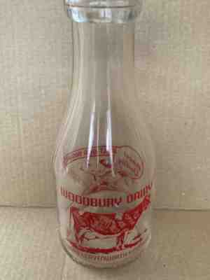 Grassy Hill Dairy One Quart Milk Bottle - Woodbury Conn Ct.-Howard Leavenworth