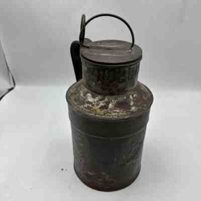 Antique Vintage Roberts Milk Jug Cannister with Lid