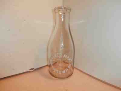 Casper hart Dairy quart milk bottle, Ringtown, PA, Star of David, Religious