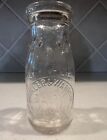 Vintage Winkler & Warren Dairy Burlington WI Half Pint Embossed Milk Bottle