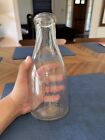 RARE Vintage Wawa Dairy One Quart Milk Bottle Clear Bottle CLEAN