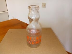 Vintage Milk Bottle 1 Quart Welsh Farms Long Valley, NJ GUC