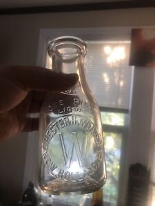 Chester Weaver Pint Milk Bottle New Holland Pa Lancaster