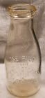 Vintage Jenkins' Dairy Guthrie West Virginia Embossed In Slug Pint Milk Bottle