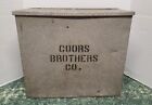 Vintage Coors Brothers Co Dairy Cincinnati Ohio Galvanized Insulated Milk Box