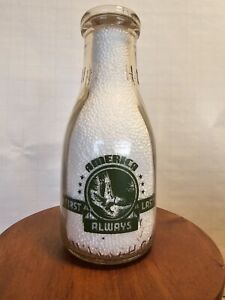 Pyro Pint War Slogan Milk Bottle Harms Dairy Savannah GA Eagle President Cap