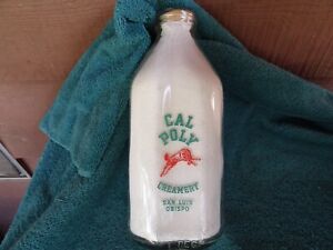 WESTERN CALIFORNIA MILK "CAL POLY COLLEGE "HORSE & LAMB"  1/2GAL