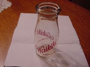 WAIKIKI DAIRY BOTTLE HALF PINT SPOKANE