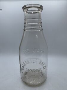 Haleakala Smith's Dairy Quart Maui Hawaii Milk Bottle