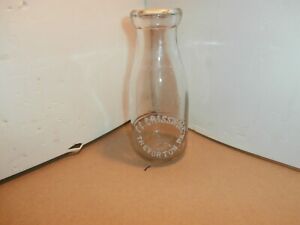 C. C. Crissinger Pint milk bottle, Treverton, PA, Shamokin, Paxinos Centralia