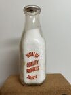 Hawaii Milk Bottle - Waialua Dairy Quality Products Square Quart