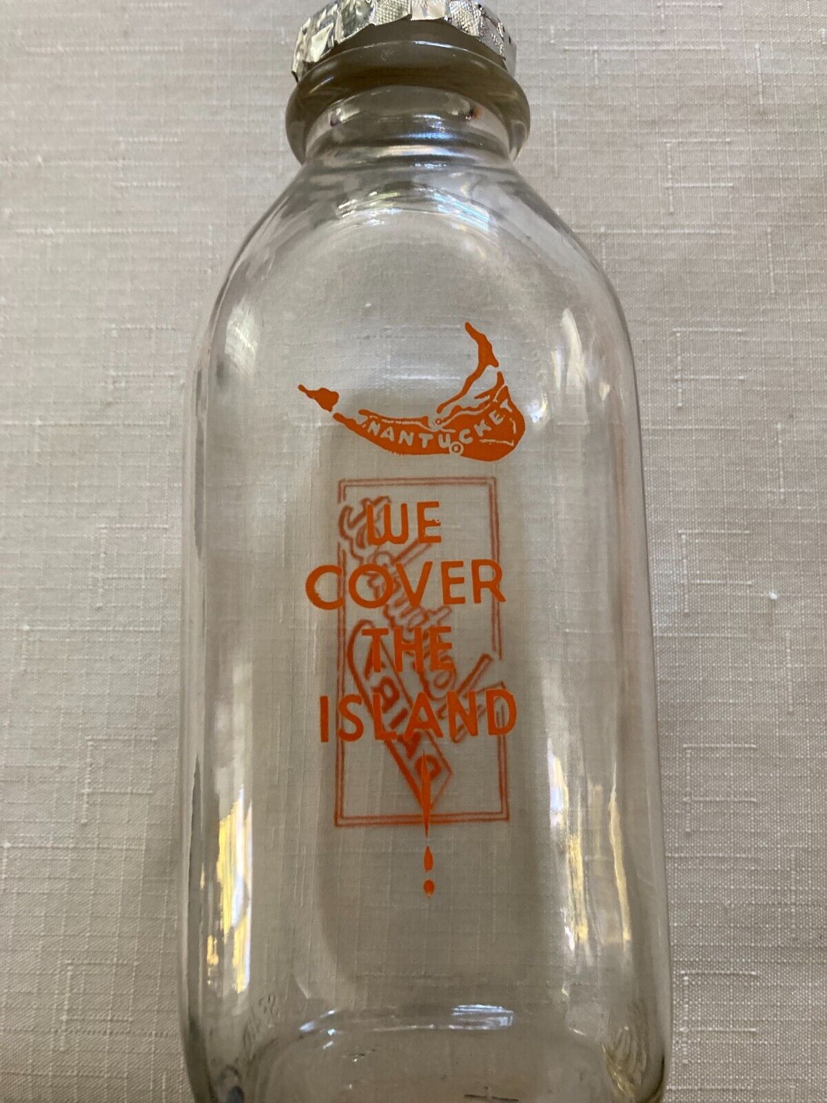 Nantucket Quart Milk Bottle with "STORE" Embossing