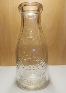 Very Nice Condition Hard To Find Glen-lock Dairy Kleen Milk Shamokin PA 1927