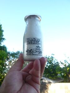 HILO DAIRYMEN'S CENTER •DISNEY• PAINTED HALF PINT  HAWAII MILK BOTTLE