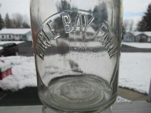 TREQ Milk Bottle Eagle Bay Farm Dairy Silver Creek Fredonia NY CHAUTAUQUA CO '21