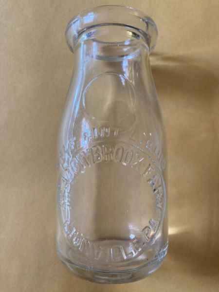1932 Half Pint Milk Meadowbrook Farm Lionville Pa Chester County ( Gorgeous)