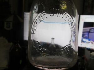 Purdue University Creamery West Lafayette, IND. TREQ Milk Bottle INDIANA IN
