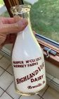 Old Newville PA Milk Bottle Harper McCulloch Guernsey Farm Highland Vue Dairy.