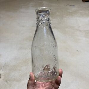 Vintage TREQ JOHN T MARTIN HUNTINGDON  PA Advertising Milk Dairy Bottle