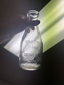 Western Carolina Creamery Milk Bottle Dairy Quart Waynesville NC North Carolina