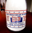 1943 WWII HOGAN West Jordan UTAH Quart WAR BONDS dairy UT. milk bottle 2 COLOR