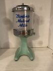 Antique Hamilton Beach Malted Milk Dispenser With Borden’s Glass