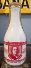 JOHNSTOWN PA SANITARY DAIRY BEN FRANKLIN FAMOUS AMERICAN HEROES MILK BOTTLE