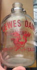 Scarce Lewes Dairy Pyro Gallon Milk Bottle Delaware DE 1952