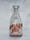 Quart Nelson Farm Dairy Tomato Juice Norristown PA Penn Milk Bottle