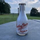 HARTLEY DAIRY CO. Portland IN IND INDIANA Milk Bottle Qt Org Pyro “Since 1899”