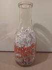 Vtg Eagleville Dairy Milk Bottle Norristown, PA - Cool Graphics & Raised Letters