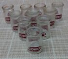 VENDORS 10 CROWLEYS MINI CREAMER GLASS BOTTLE From THE 50s/60s