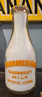 RARE EVERBREEZE DAIRY GUERNSEY MILK MYSTIC CONN. NEW LONDON CO. MILK BOTTLE