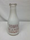 RARE Rowan Creamery Quart Milk Bottle Salisbury NC Good Morning Here's To Health