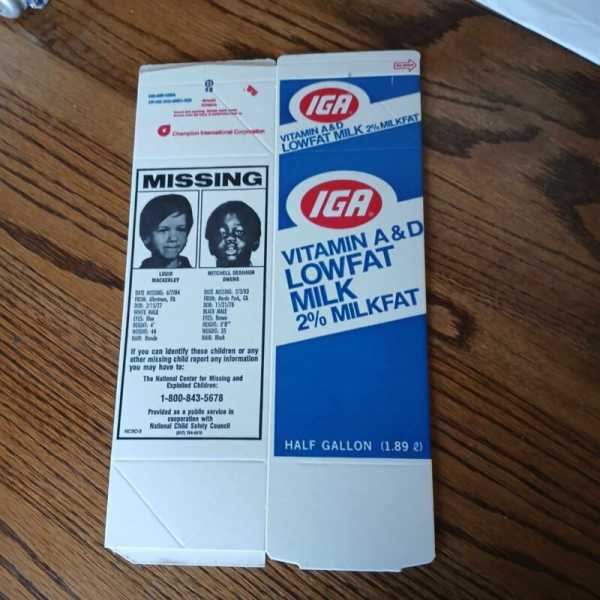 Missing Children  Milk Carton Rare  Louis Mackerley & Mitchell  Deshaun Owens